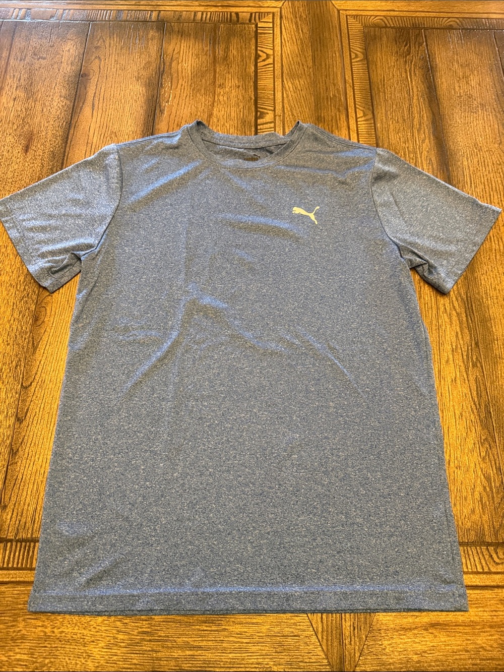 Puma Blue Heather Short Sleeve Performance Tee